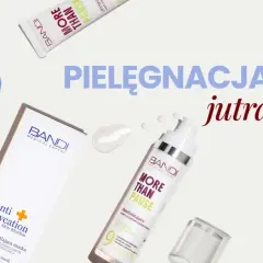 Produkty BANDI Medical Expert do pielęgnacji skóry, wspierające smart aging. Ampułka, krem i maska dla promiennej cery.