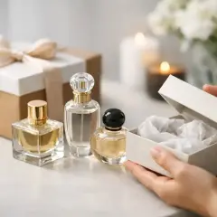 Eleganckie perfumy na prezent, a obok pudełko z bibułką. Czy to zapowiedź miłości, czy może przesądy związane z podarunkami?