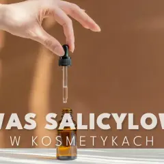 Dłoń trzyma pipetkę z serum, nad buteleczką. Czy kwas salicylowy jest szkodliwy w kosmetykach?