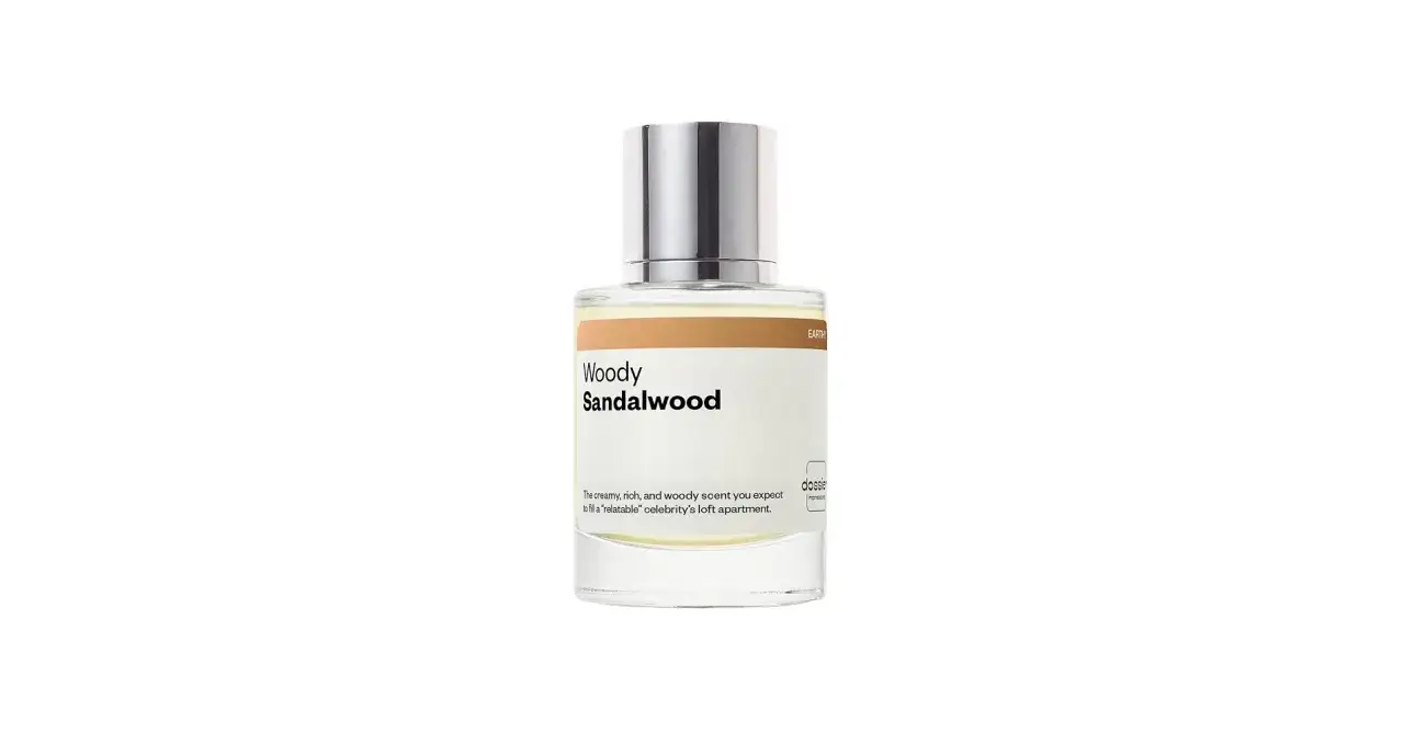 Perfumy Woody Sandalwood o kremowym, bogatym zapachu drzewa sandałowego.