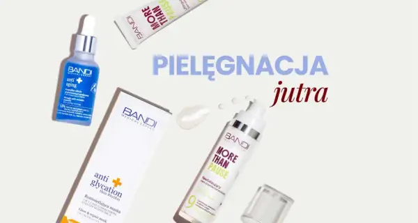 Produkty BANDI Medical Expert do pielęgnacji skóry, wspierające smart aging. Ampułka, krem i maska dla promiennej cery.